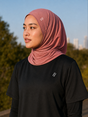 TieFit Sports Hijab (Dusty Rose)