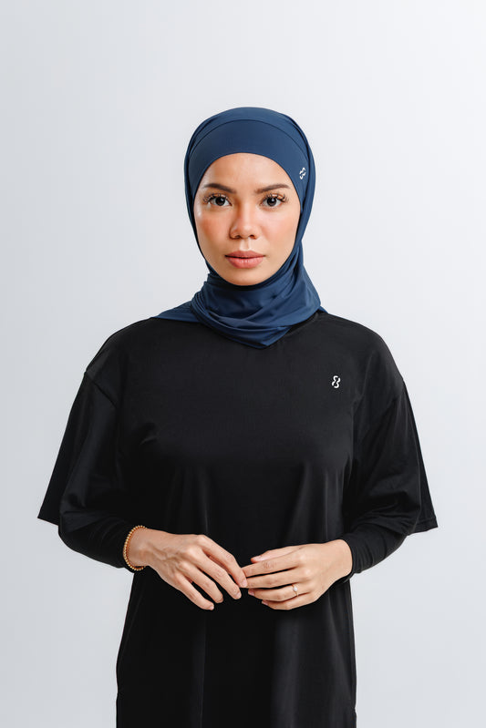 TieFit Sports Hijab (Blue)