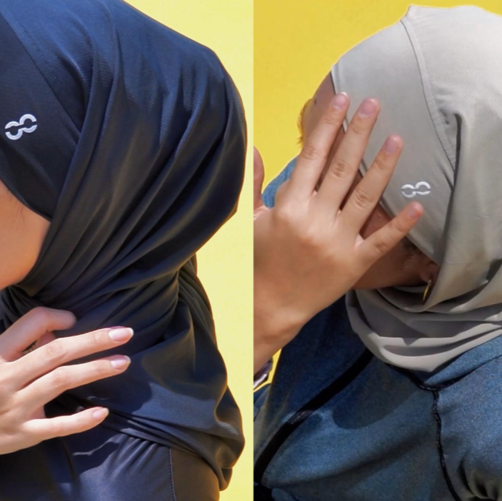 BodyStory Tie Fit Sports Tudung (Beach)