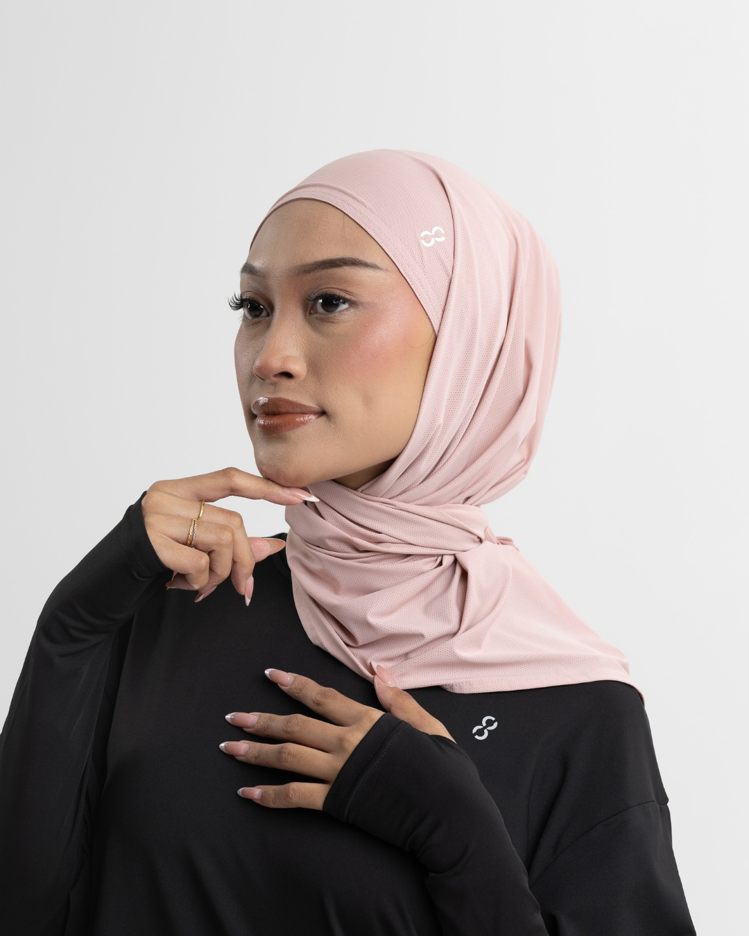 TieFit Sports Hijab with Inner (Secure Draw String)