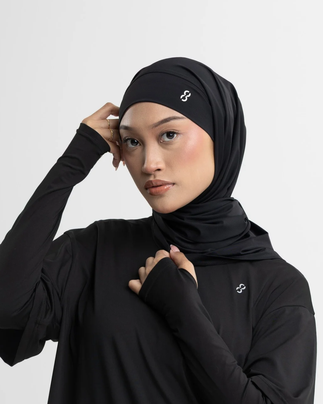 TieFit Sports Hijab with Inner (Secure Draw String)