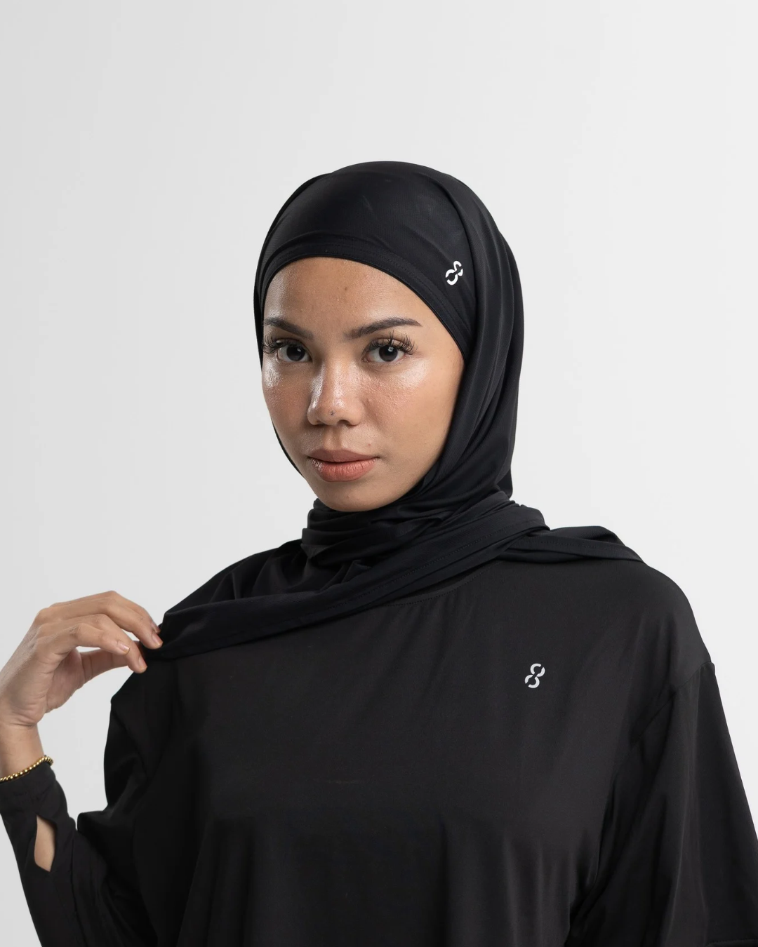TieFit Sports Hijab with Inner (Secure Draw String)